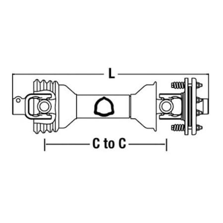 Aftermarket Driveline PTO SE7 ROTARY CUTTER for RHINO 8893 W Slip Clutch 88611 50034237
